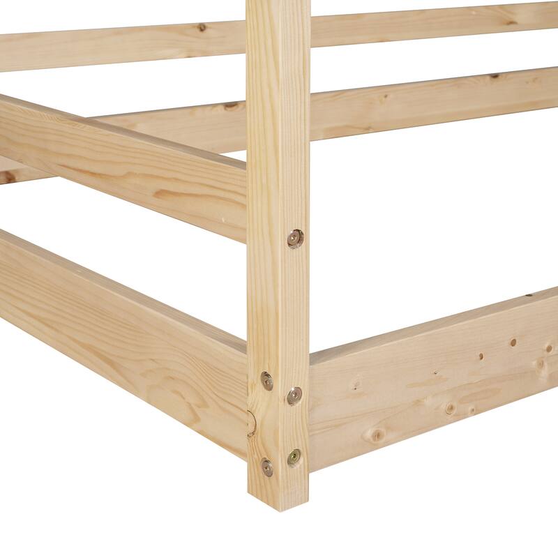 Twin Size House Bed Wood Bed