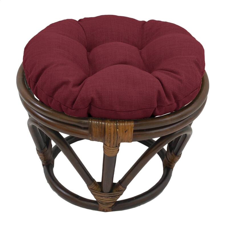18-inch Round Indoor/Outdoor Footstool Cushion (Cushion Only) - 18 x 18 - Merlot