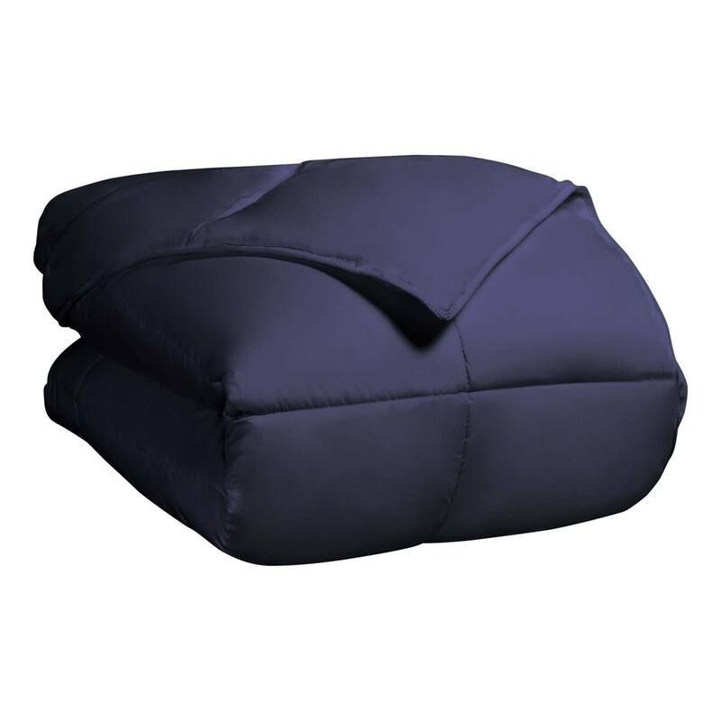 Superior Dorm In A Bag Comforter, Sheet Set, 3 Piece Towel Set and Pillows, Twin XL, Navy Blue