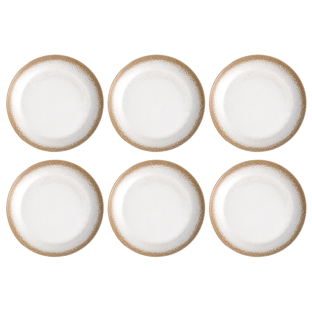 Abode Homewares by TarHong Carmel Reactive Dinner Plate, (MERGE), 10.5" , Set of 6
