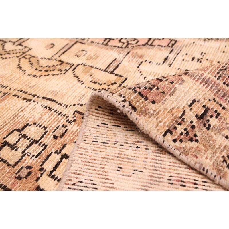 ECARPETGALLERY Hand-knotted Antalya Vintage Copper Wool Rug - 6'4 x 8'10