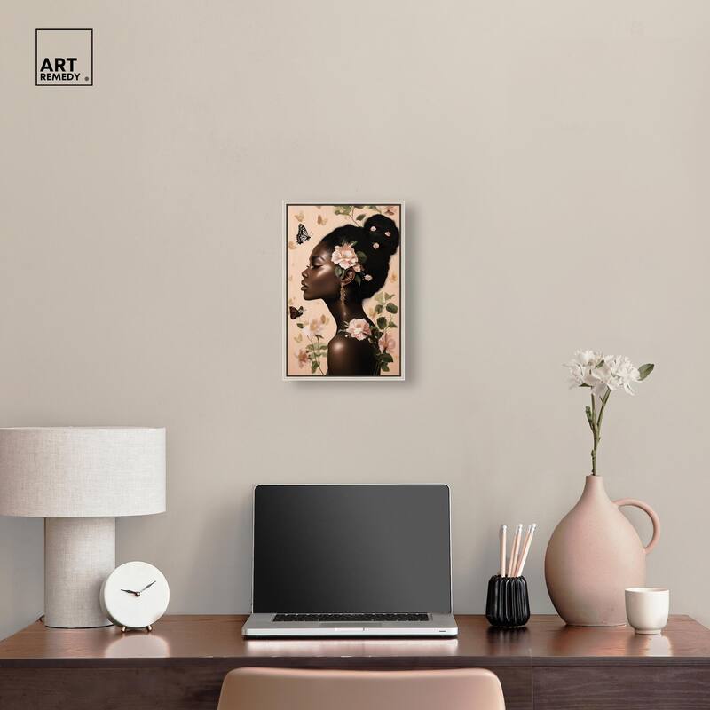 Apricot Whisper Canvas by Art Remedy