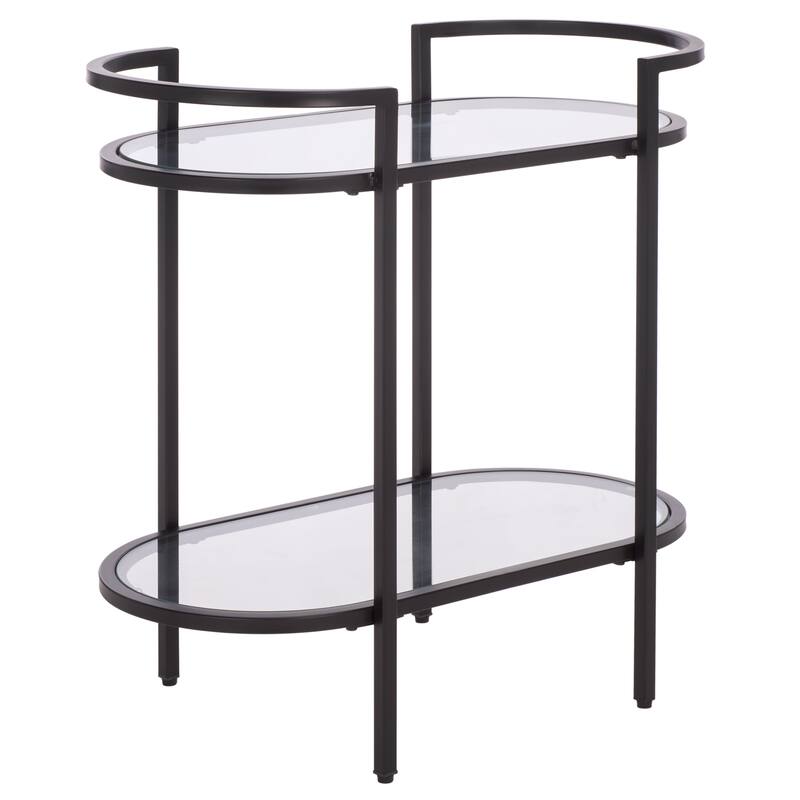 SAFAVIEH Home Inessa 2 Tier Bar Cart - 26"W x 14"D x 26"H