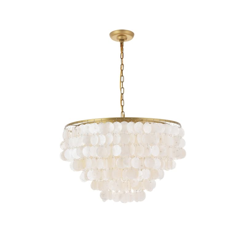 Selene 6 light Brass Pendant