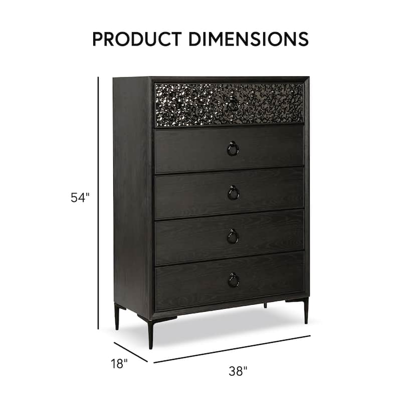 Furniture of America Fable Modern 3-Piece Solid Wood Panel Bedroom Set