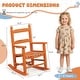 preview thumbnail 14 of 38, 16 In. Kids Classic Solid Poplar Wood Rocking Chair, Egg-Shaped Seat For Ages 2–5 - 9' x 12'