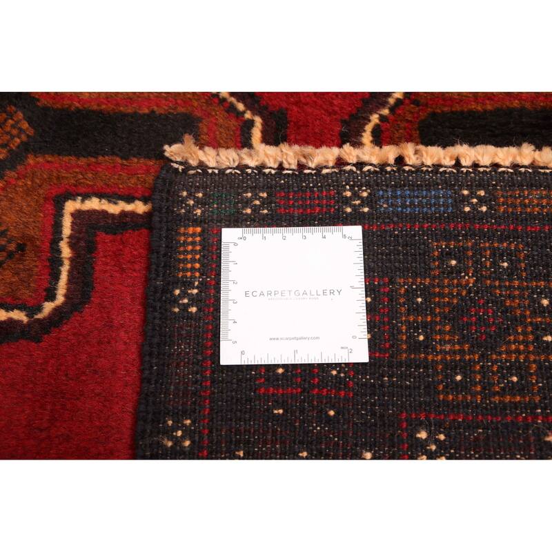 ECARPETGALLERY Hand-knotted Teimani Red Wool Rug - 3'7 x 6'7