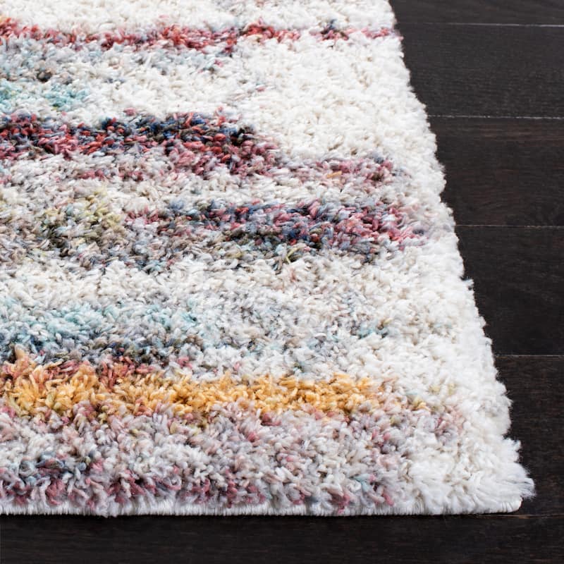 SAFAVIEH Calista Shag Lenke Abstract 1-inch Thick Rug