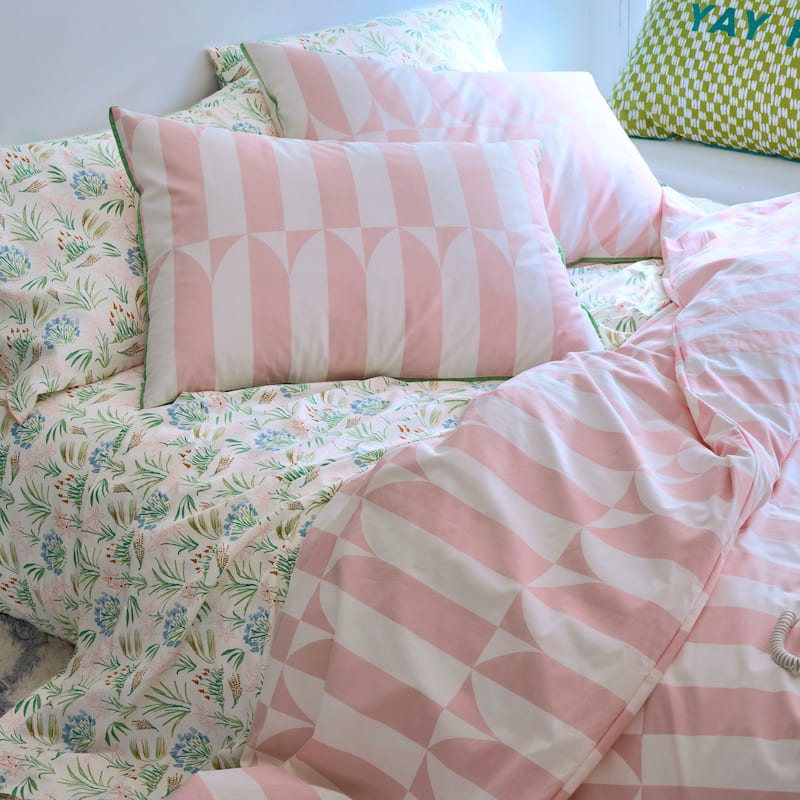Novogratz by Utica Waverly Tile Comforter Set - Pink - Twin - Twin XL