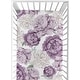 preview thumbnail 1 of 4, Sweet Jojo Designs Lavender Purple Boho Shabby Chic Floral Girl Fitted Crib Sheet Lilac Ivory Bohemian Vintage Watercolor Garden