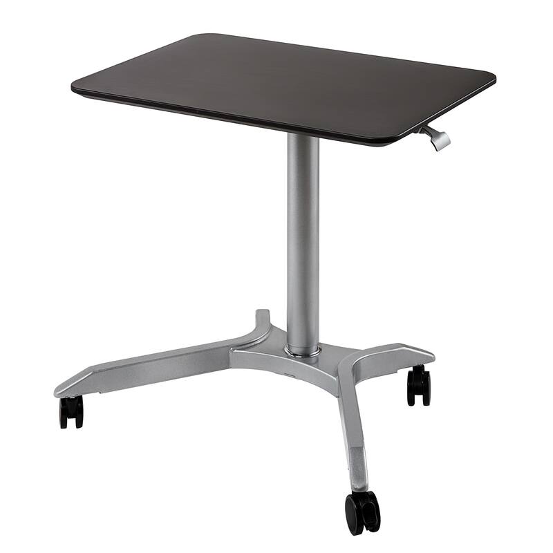 airLIFT XL 28" Pneumatic Height Adjustable Sit-Stand Mobile Laptop Computer Desk Cart