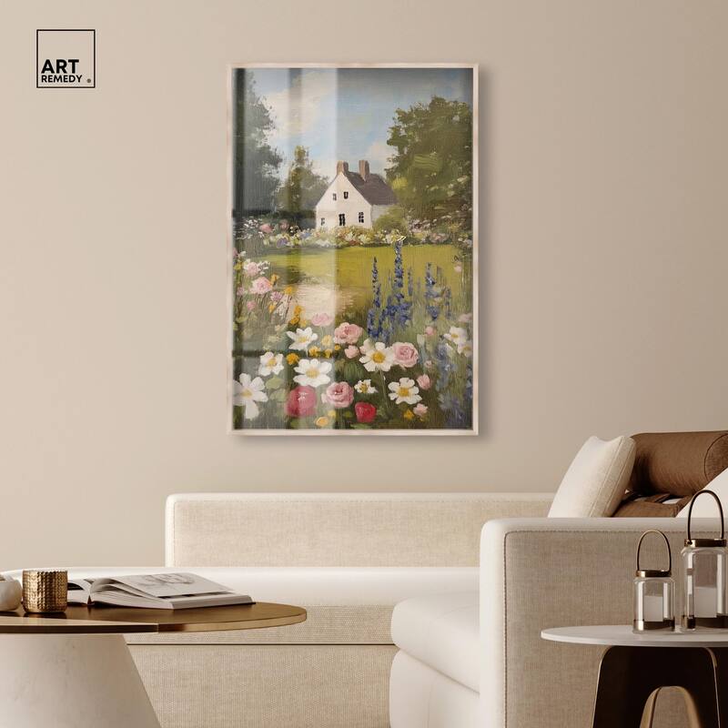Floral Farmhouse I Shadowbox by Art Remedy