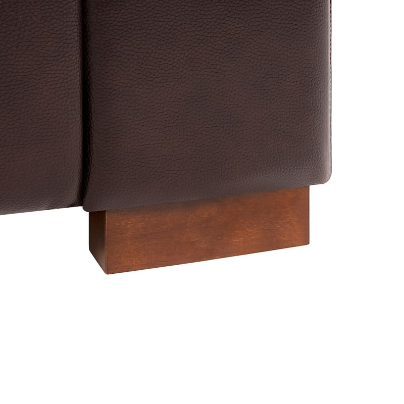 Genuine Leather Sofa Set - Chair, Loveseat & Sofa with Feather Cushions