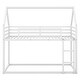 preview thumbnail 7 of 15, Twin Over Twin House Bunk Bed with Built-in Ladder