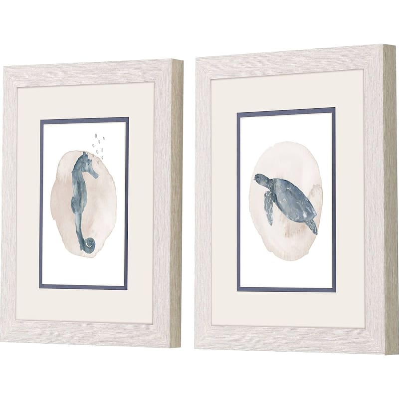 Seaside II S/2 Framed Art Under Glass