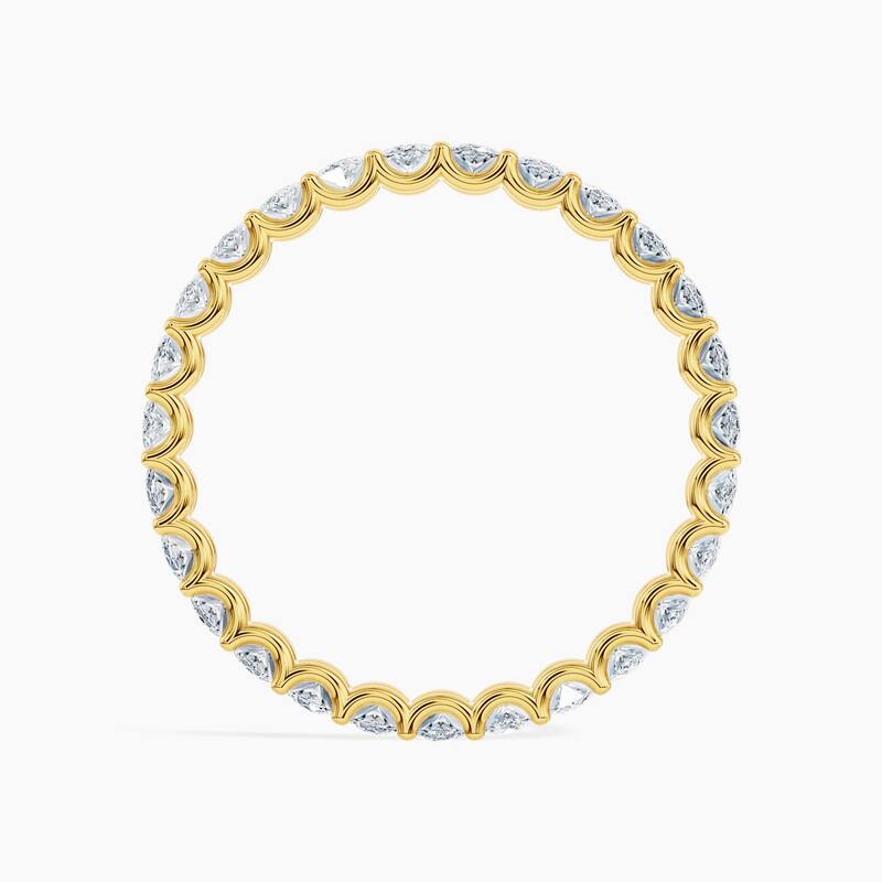 Auriya 14k Gold Marquise North-South Lab Grown Diamond Eternity Band 2.70 - 11.25 ct. tw. (F-G, VS)