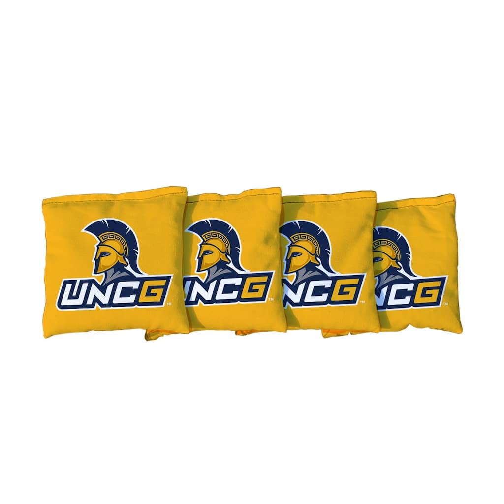 North Carolina Greensboro Spartans Yellow Cornhole Bags