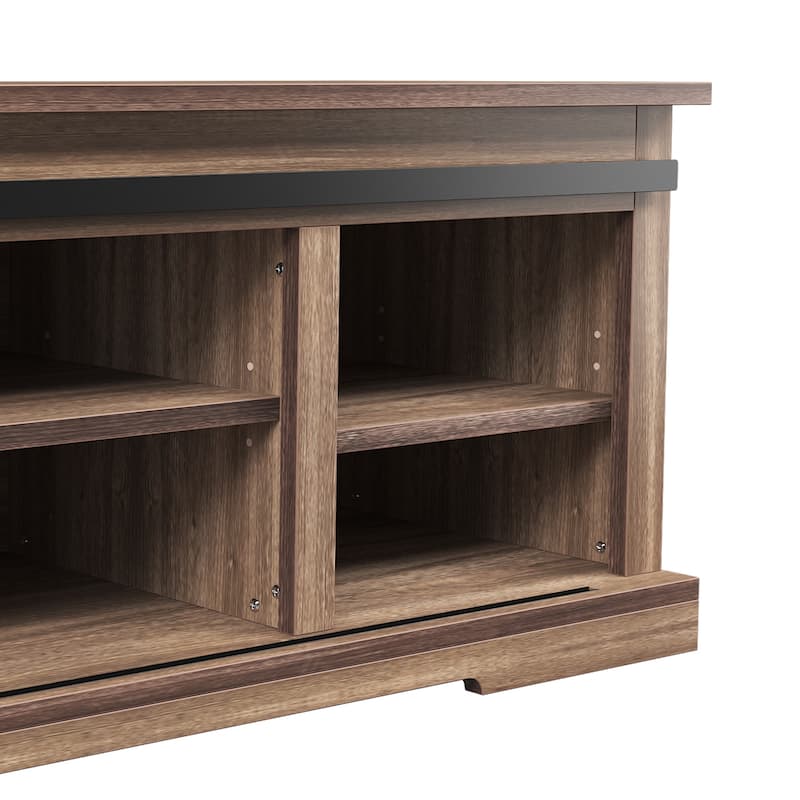 Storage Bench with a Sliding Door and Adjustable Shelf