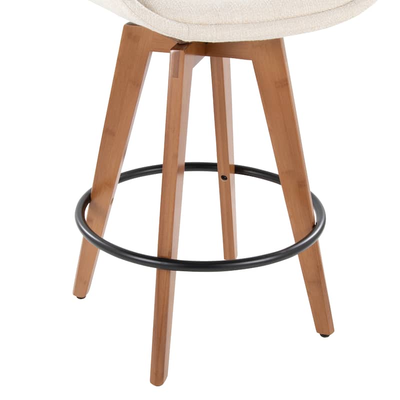 Carson Carrington Pugo 26" Fixed-Height Counter Stool in Noise Fabric