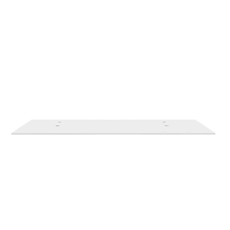 Thin Modern White Solid Surface Vanity Countertop - Sizes 24", 30", 36", 48", 60", 72", 84"
