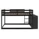 preview thumbnail 13 of 35, Wood Bunk Bed with 4 Drawers and 3 Shelves