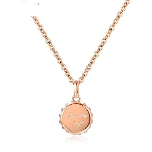 Bottle Cap Stainless Steel Necklace. Opens flyout.