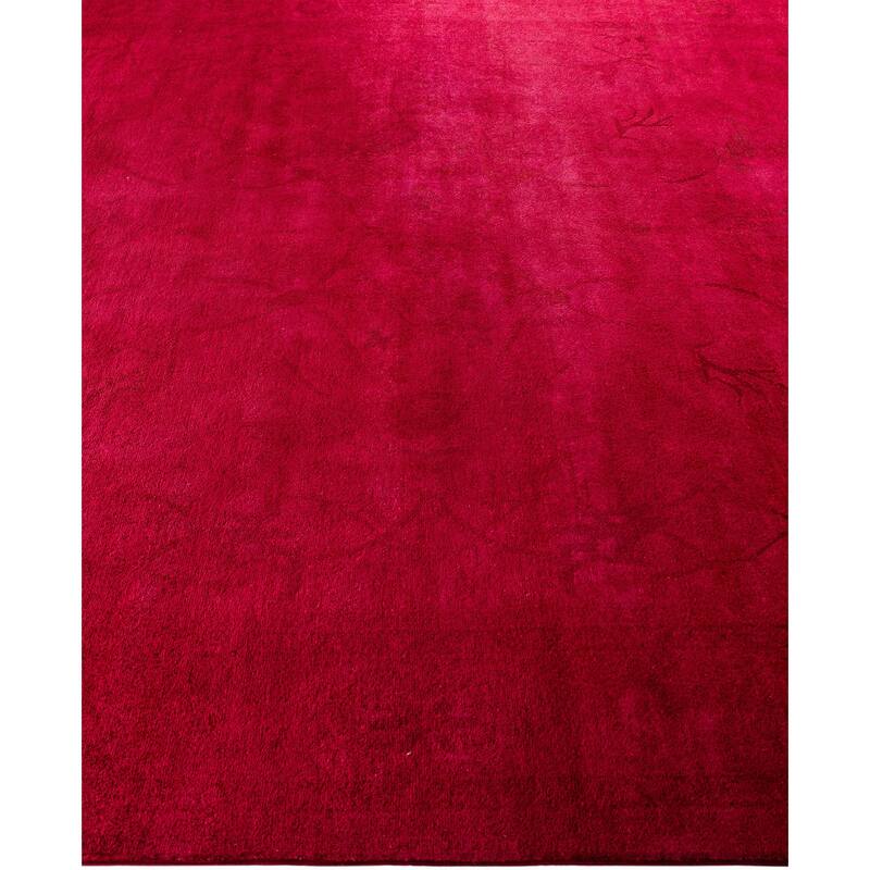 Overdyed One-of-a-Kind Hand-Knotted Area Rug - Red - 8' 1" x 10' 3"