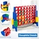 preview thumbnail 3 of 4, 4-to-Score Giant Game Set 4-in-a-Row Connect Game W/Net Storage