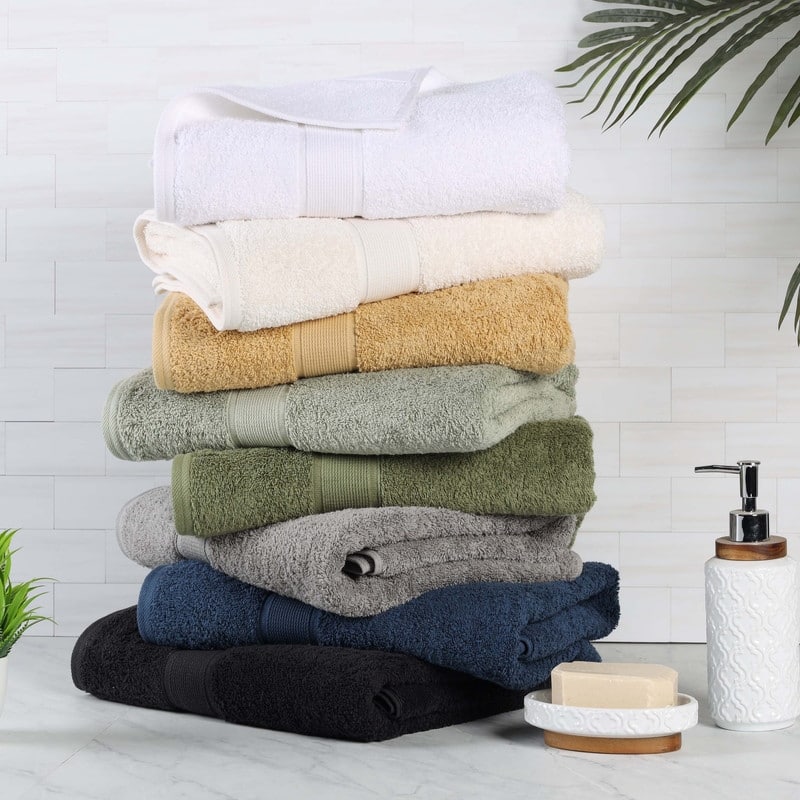 Superior Oregon Organic Cotton Solid Bath Sheet, Set of 2