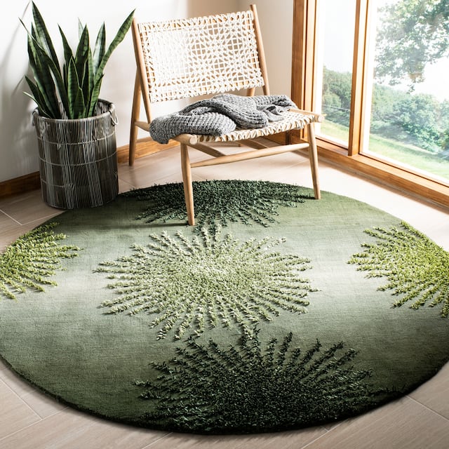 SAFAVIEH Handmade Soho Miyase Modern Burst New Zealand Wool Rug