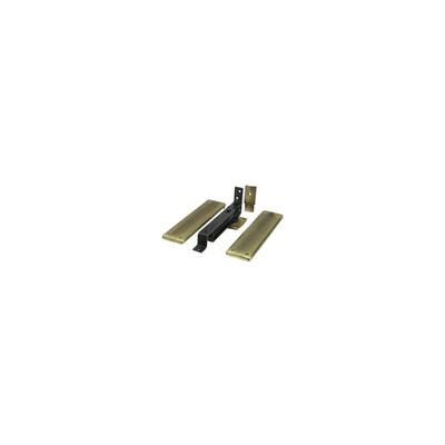 Deltana 3.75" x 9.25" Solid Brass Plain Bearing Surface Mount Double