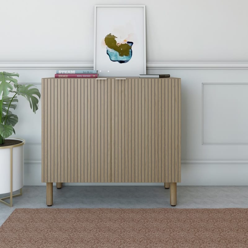 Merk Brown Cabinet 2 Door - MDF