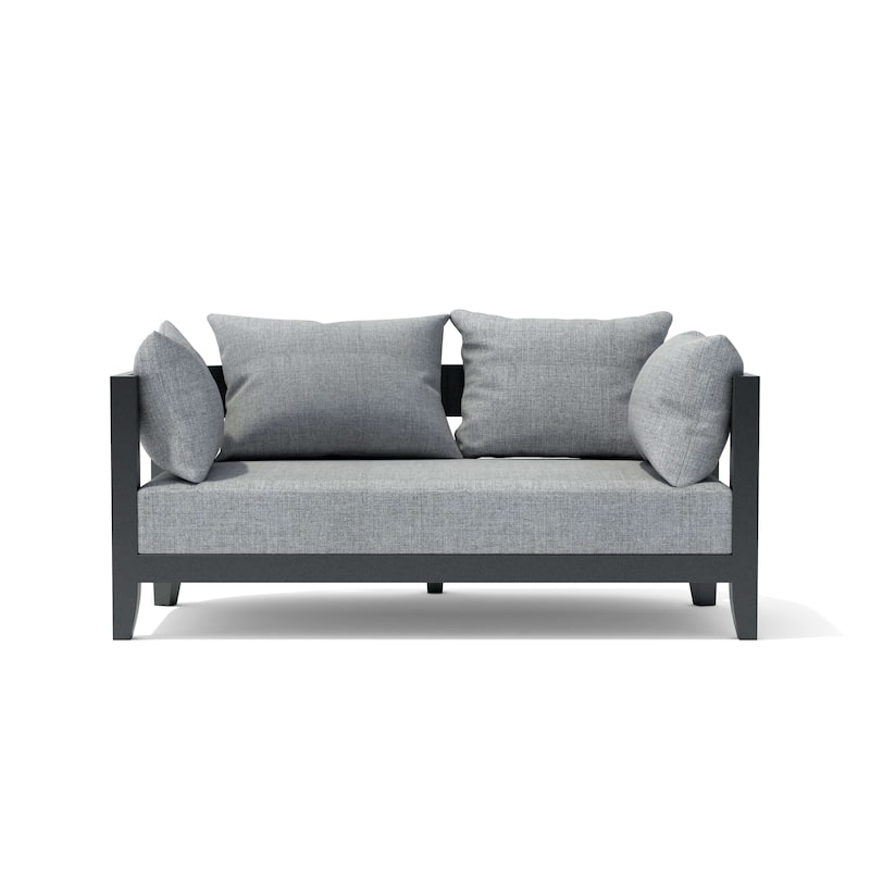 Coronado Deep Seating Aluminum Loveseat - Cast Slate