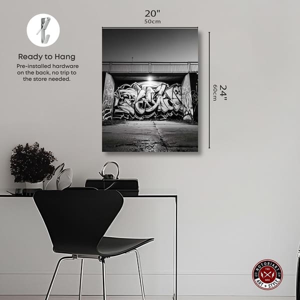 Graffiti Street Canvas Black And White Urban Photography By Notoriart ...