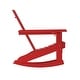 preview thumbnail 23 of 42, Commercial All-Weather Rocking Adirondack Chair with Swiveling Cupholder