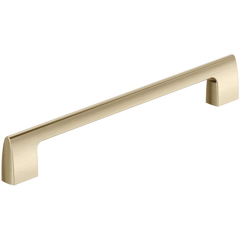 Amerock BP55489 Riva 8-13/16" Center to Center Handle Cabinet Pull - Golden Champagne