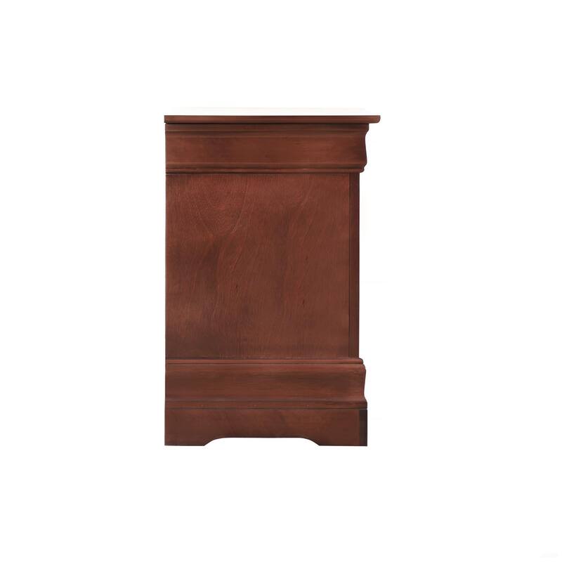 Traditional Cherry Nightstand with Durable Finish for Room Decor