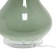 preview thumbnail 27 of 26, 26.25 in. Aqua Ceramic Tear Drop Shaped Table Lamp