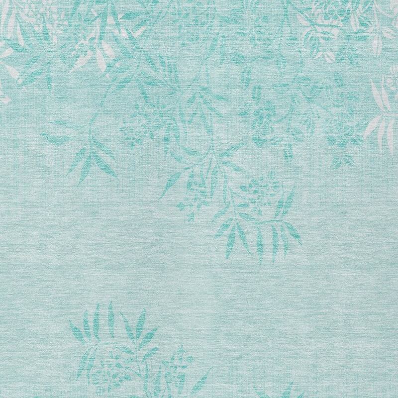 HomeRoots Floral Transitional Rectangle Outdoor Rug