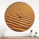 preview thumbnail 8 of 7, Designart 'Beautiful Sand Desert Dunes' Oversized Landscapes Wall CLock