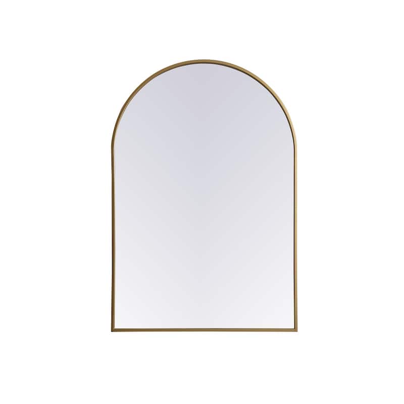 Indigo Home Metal Frame Arch Mirror 27x40 Inch