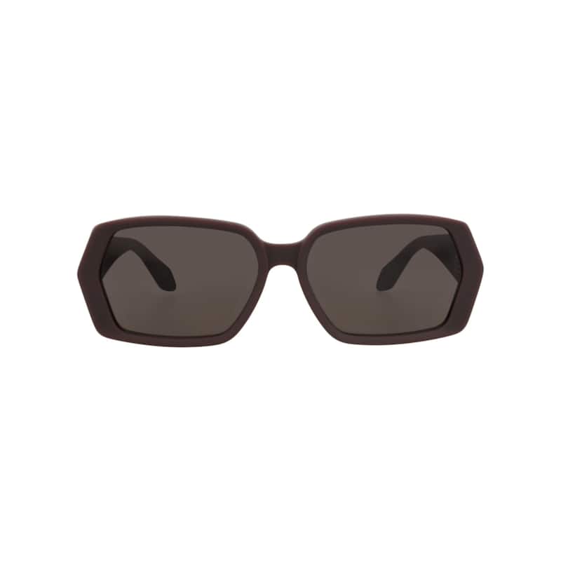 Alaia Square-Frame Recycled Acetate Sunglasses - Burgundy Burgundy Grey - Red - Grey Lens