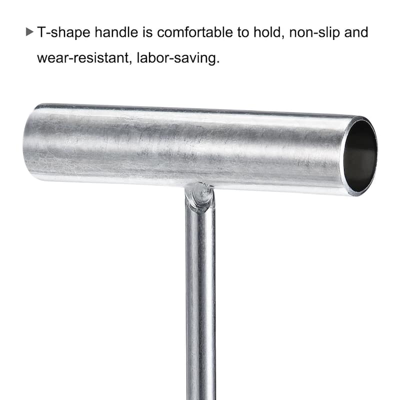 T-Handle Meat Boning Hook, Stainless Steel T Hook for Kitchen - Silver Tone