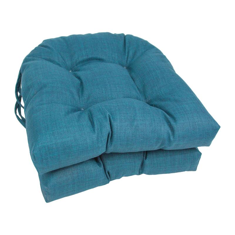 16inch Ushaped Indoor/ Outdoor Chair Cushion (Set of 2) 16" x 16