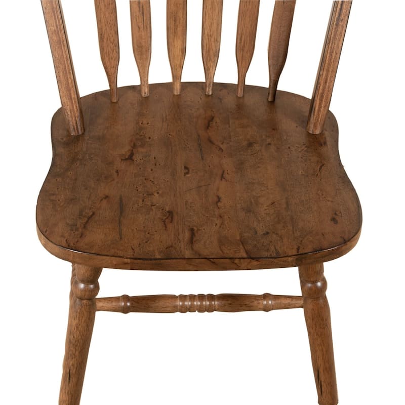 Carolina Crossing Antique Honey Finish Windsor Dining Chair (Set of 2)