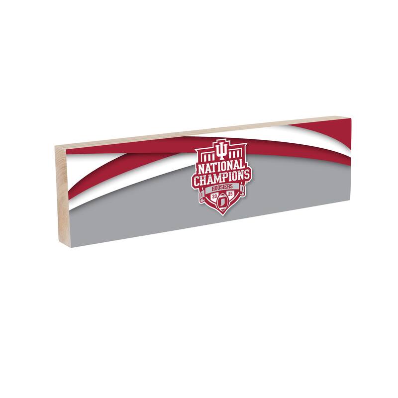 6 in. x 6 in. Indiana University CFP National Champions Wooden Sign Block