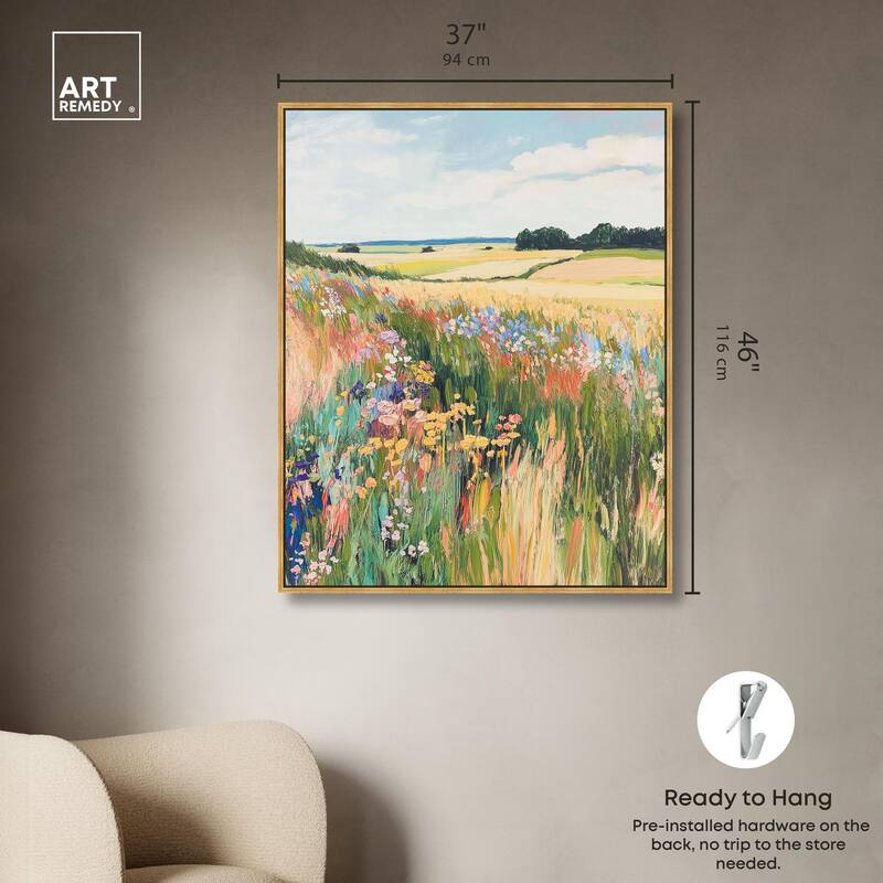 Open Field I Canvas by Art Remedy