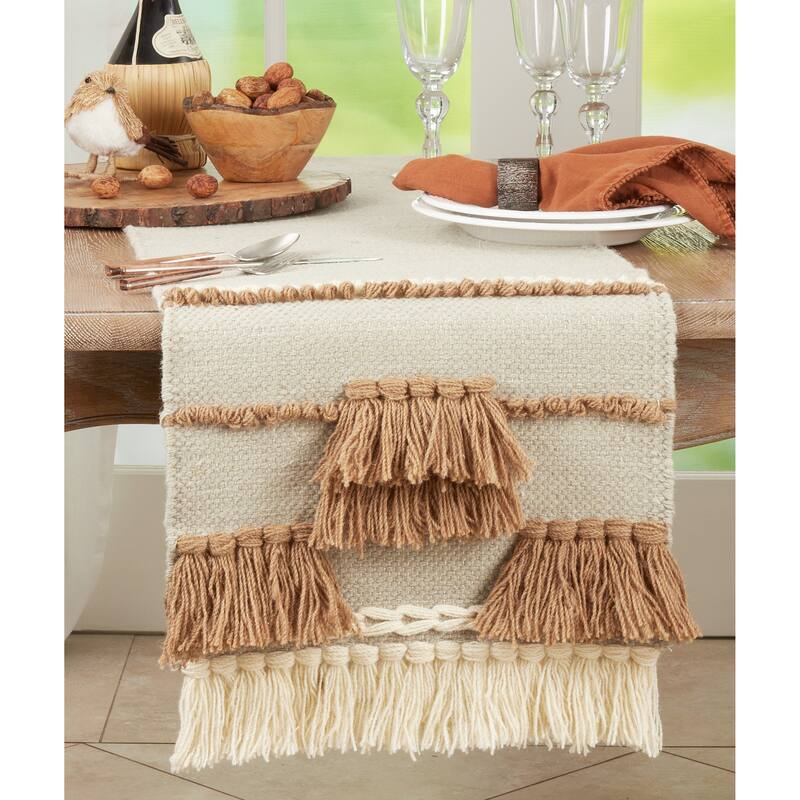 Textured Table Runner With Boho Design 16"x72" Bed Bath & Beyond
