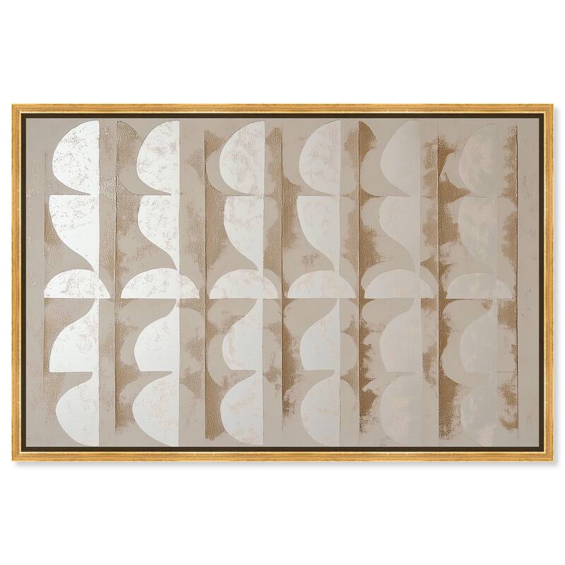 Columnar Shapes I Canvas by Art Remedy - Gold - 30" x 20"