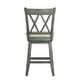 preview thumbnail 60 of 65, Eleanor Double X Back Wood Swivel Bar Stool by iNSPIRE Q Classic